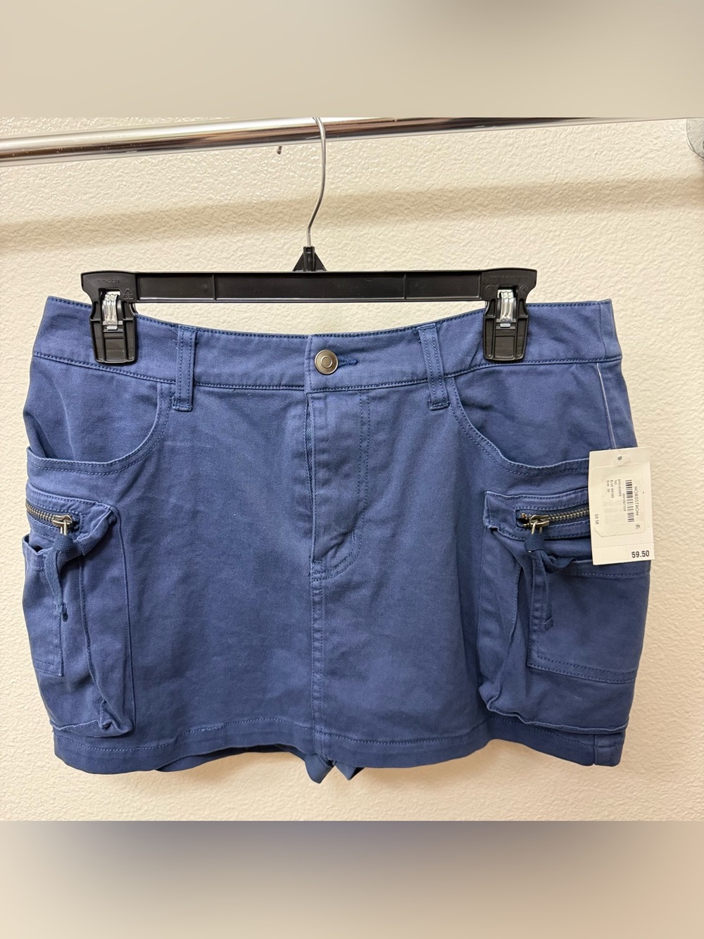 BP Slate Blue Cargo Pocket Mini Skirt NWT